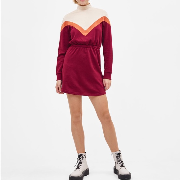 Bershka Dresses & Skirts - Bershka Plush Jersey Dress NWT